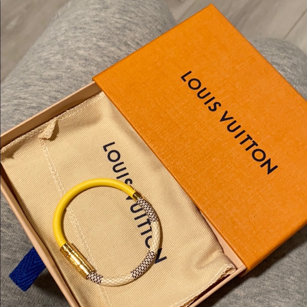 Louis Vuitton leather bracelet
